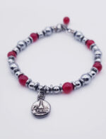 Sterling Silver "Hua Namo" Charm Bracelet HB6M005